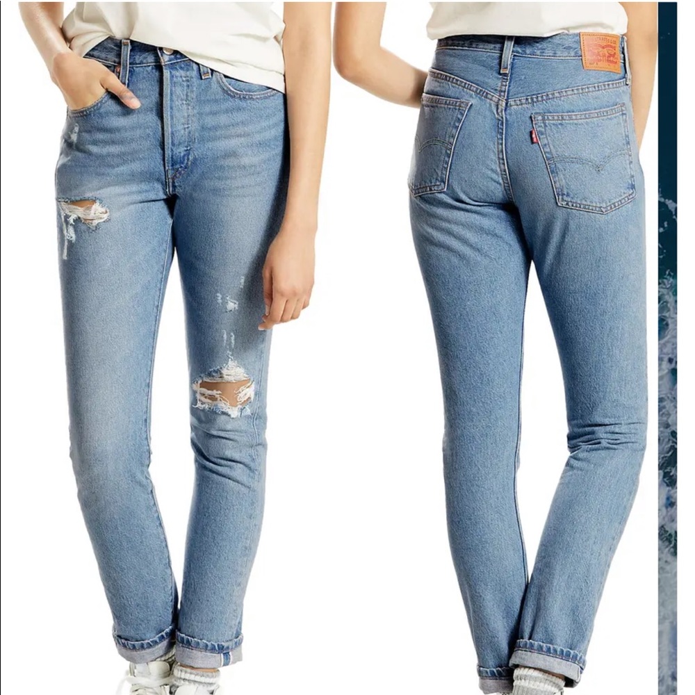 Blogger Favorite Levi’s 501 S Distressed Skinny Jeans